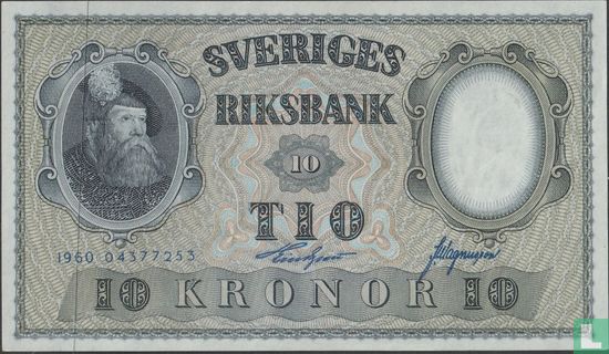 Schweden 10 Kronen 1960 - Bild 1