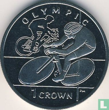 Insel Man 1 Crown 2012 "London Olympics - Track cycling" - Bild 2