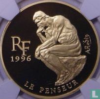 France 500 francs / 75 euro 1996 (PROOF) "The Thinker by Auguste Rodin" - Image 1