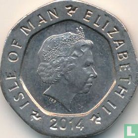 Isle of Man 20 pence 2014 (AA) - Image 1