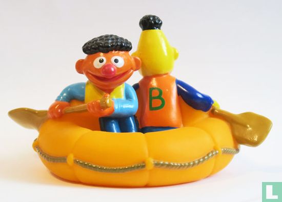 Bert and Ernie in a rubber dinghy - Image 1