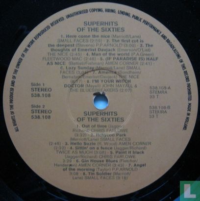 Superhits of the Sixties - Afbeelding 3