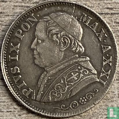 États pontificaux 10 soldi 1866 - Image 2