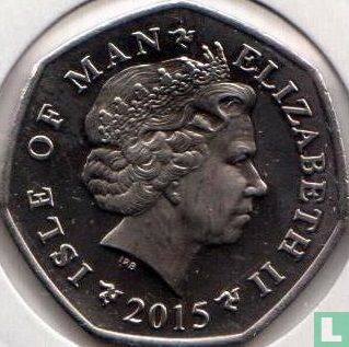 Man 50 pence 2015 (AB) "Tourist Trophy motorcycle races Legends" - Afbeelding 1
