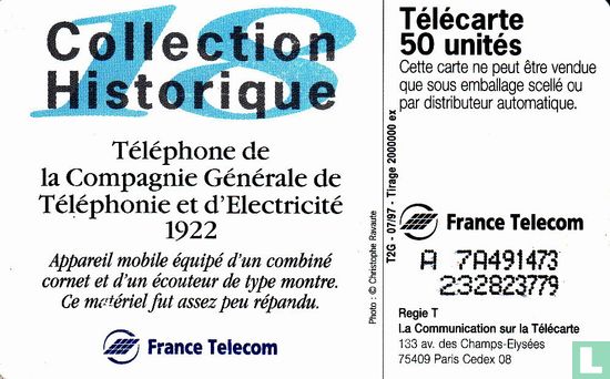 Téléphone de la Compagnie Générale de Téléphonie et d'Electricité - Image 2