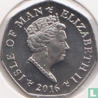 Isle of Man 50 pence 2016 "Tourist Trophy motorcycle races Legends" - Image 1