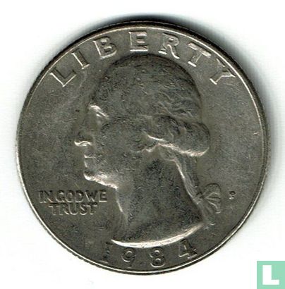 Verenigde Staten ¼ dollar 1984 (P) - Afbeelding 1