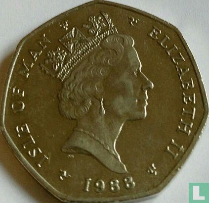 Man 50 pence 1988 - Afbeelding 1