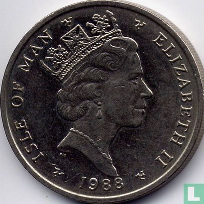 Insel Man 10 Pence 1988 - Bild 1