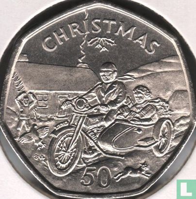 Insel Man 50 Pence 1988 (BA) "Christmas 1988" - Bild 2