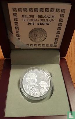 België 5 euro 2016 (PROOF) "100th anniversary of the death of Émile Verhaeren" - Afbeelding 3