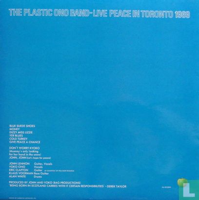 Live Peace in Toronto 1969   - Afbeelding 2