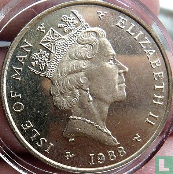 Isle of Man 2 pounds 1988 (AA) - Image 1