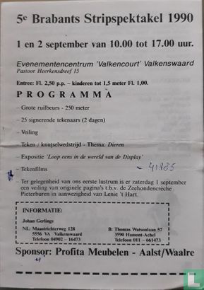 5de Brabants Stripspektakel 1990 - Afbeelding 1