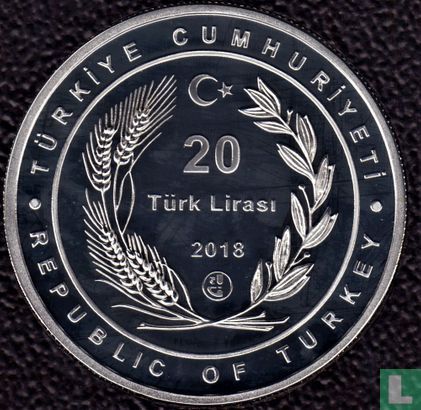 Turkije 20 türk lirasi 2018 (PROOF) "Şeyh Edebali" - Afbeelding 1
