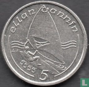 Man 5 pence 1990 (18 mm - AB) - Afbeelding 2