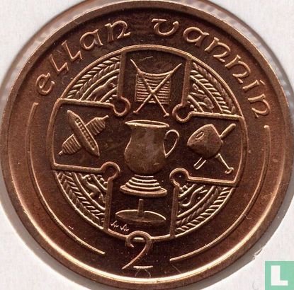 Insel Man 2 Pence 1991 - Bild 2