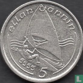 Man 5 pence 1991 (AB) - Afbeelding 2