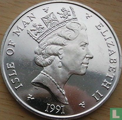 Isle of Man 5 pounds 1991 (AA) - Image 1