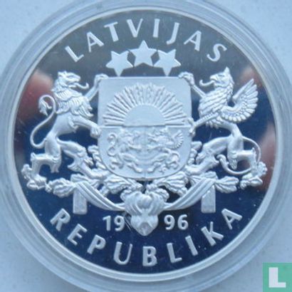 Latvia 10 latu 1996 (PROOF) "Corncrake" - Image 1