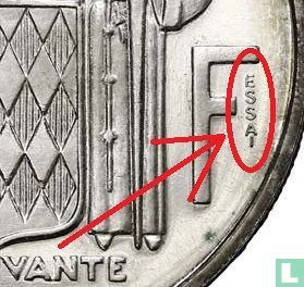 Monaco 5 francs 1960 (proefslag - zilver) - Afbeelding 3