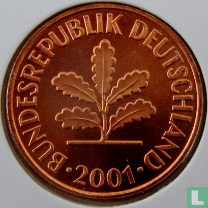 Duitsland 2 pfennig 2001 (G) - Afbeelding 1