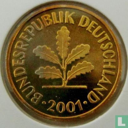 Duitsland 5 pfennig 2001 (J) - Afbeelding 1