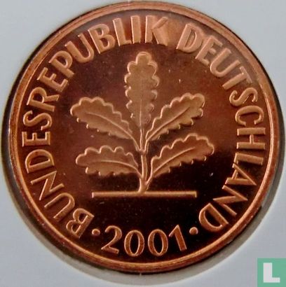 Duitsland 2 pfennig 2001 (D) - Afbeelding 1