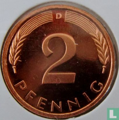 Duitsland 2 pfennig 2001 (D) - Afbeelding 2