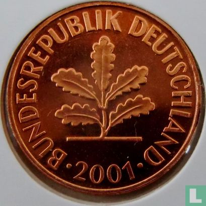 Duitsland 2 pfennig 2001 (A) - Afbeelding 1
