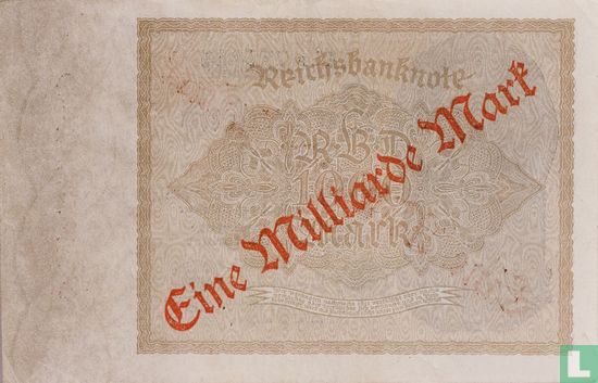 Duitsland 1 Miljard Mark (P113a(2)b - Ros.110bb) - Afbeelding 2