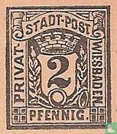 Ziffer in Schild mit Krone und Posthorn - Bild 2