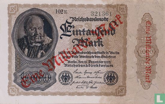 Allemagne 1 milliard (P113a (5)b- Ros.110eb) - Image 1