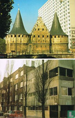 Bovenaan: Modern bouwen in de stad. Onderaan: Het huis van Gaston Eysselinck aan de hoek Fleurusstraat - Vaderlandstraat (1931) - Afbeelding 1