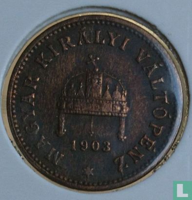 Hungary 1 fillér 1903 - Image 1