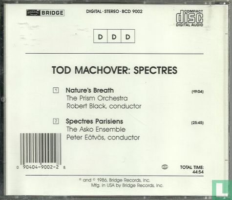 Tod Machover: Spectres (Music for Small Orchestra and Computer Generated Sound) - Image 2