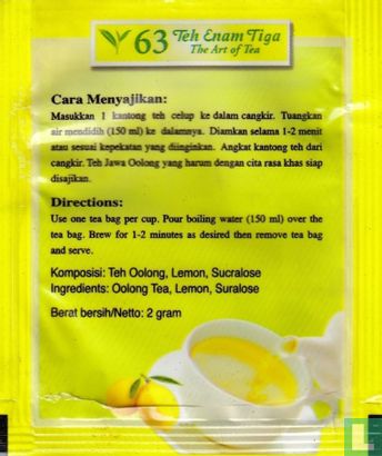 Teh Jawa Oolong Lemon  - Afbeelding 2