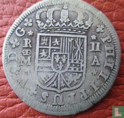 Spanje 2 real 1723 (M) - Afbeelding 2
