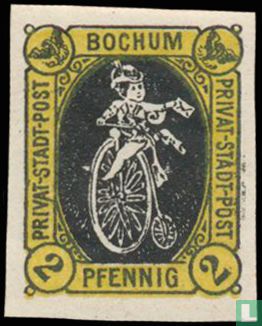 Postbode op fiets