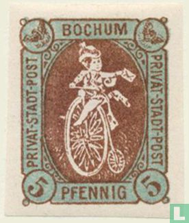 Postman on bicycle