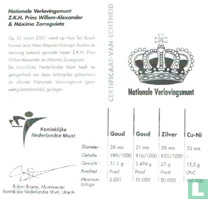 Nationale Verlovingsmunt 2001 - Image 3