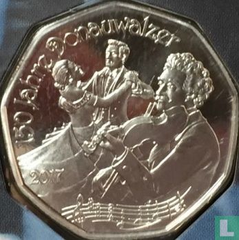 Oostenrijk 5 euro 2017 (zilver) "150 years Danube waltz" - Afbeelding 1