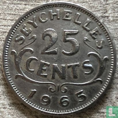 Seychelles 25 cents 1965 - Image 1
