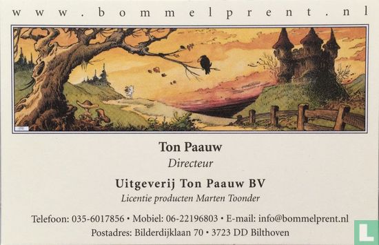  Visitekaartje (Bommel en Tom Poes) - Image 1