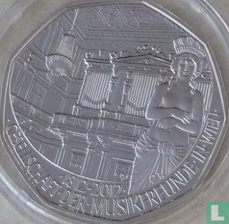 Austria 5 euro 2012 (silver) "Bicentenary Association of friends of music in Vienna" - Image 1
