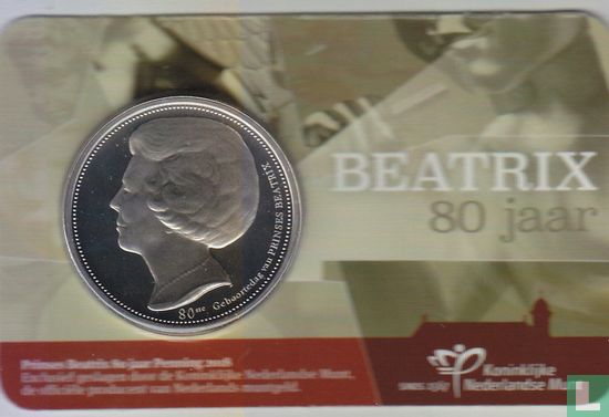 Nederland Beatrix 80jaar.Coincard BU - Afbeelding 1