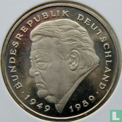 Duitsland 2 mark 2000 (A - Franz Joseph Strauss) - Afbeelding 2