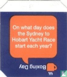 On what day does the Sydney to Hobart Yacht Race start each year? - Boxing Day - Afbeelding 1