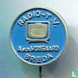 Radio-T.V. A. v.d. Wijngaard Breda [blauw]