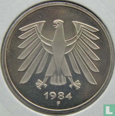 Allemagne 5 mark 1984 (F) - Image 1